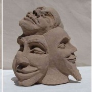 6 Gesichter (20 x 18 x 23)