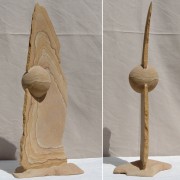 Kugel in Fläche (20 x 12 x 46)